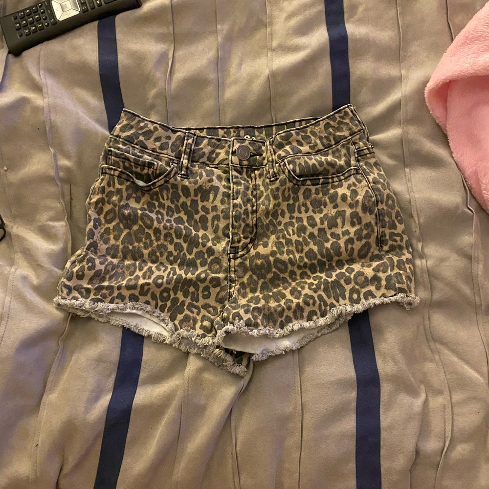 cheetah print shorts
